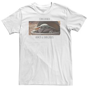 Big & Tall Star Wars The Mandalorian The Child Armed & Dangerous Tee