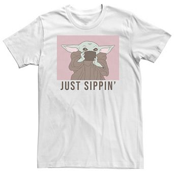 Big & Tall Star Wars The Mandalorian The Child Just Sippin' Tee