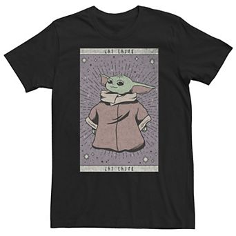 Big & Tall Star Wars The Mandalorian The Child Card Portrait Tee