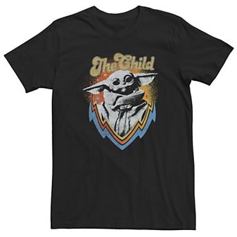 Big & Tall Star Wars The Mandalorian The Child Retro Badge Tee