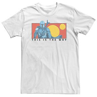 Big & Tall Star Wars The Mandalorian "This Is The Way" Cartoon Panel Tee