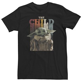 Big & Tall Star Wars The Mandalorian The Child Colorful Letters Tee