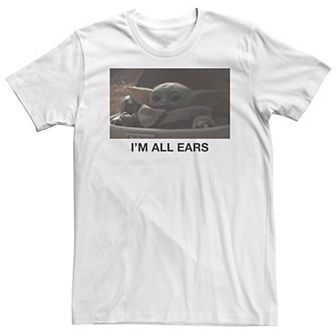 Big & Tall Star Wars The Mandalorian The Child "I'm All Ears" Tee