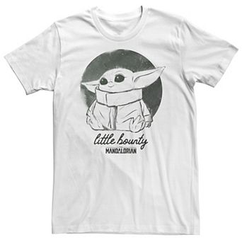 Big & Tall Star Wars The Mandalorian The Child Little Bounty Watercolor Tee