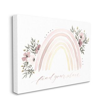 Stupell Home Decor Find Your Place Rainbow Canvas Wall Art