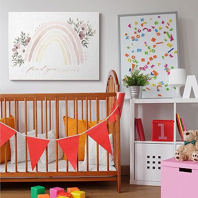 Stupell Home Decor Find Your Place Rainbow Canvas Wall Art