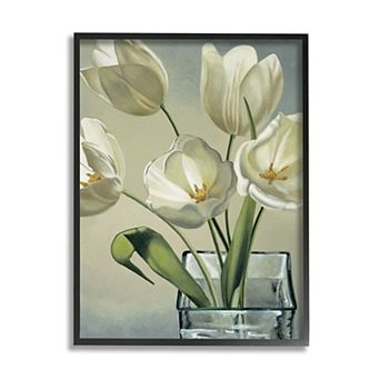 Stupell Home Decor Tulip Blossoms Framed Wall Art