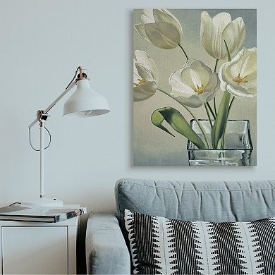 Stupell Home Decor Soft Tulip Blossoms Canvas Wall Art