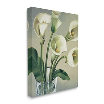 Stupell Home Decor Soft White Calla Lily Canvas Wall Art