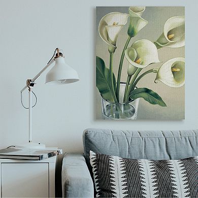 Stupell Home Decor Soft White Calla Lily Canvas Wall Art