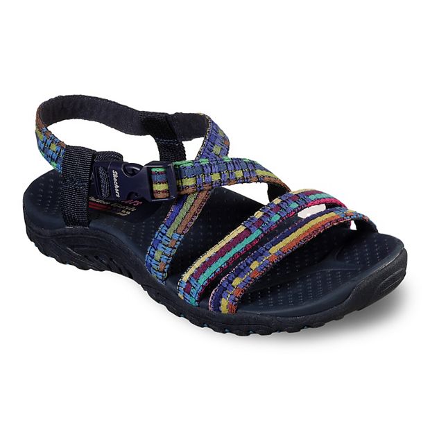 (取寄) スケッチャーズ レディース レゲエ  ソー ミー SKECHERS women Reggae  Sew Me Black Multi Skechers Reggae Sew Me Women's Sandals