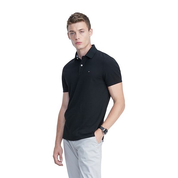 Men's Tommy Hilfiger Justin Polo - Black (XL)