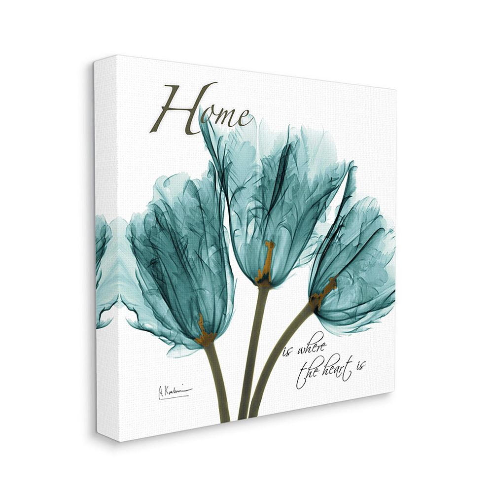 Stupell Home Decor Home Blue Tulips Canvas Wall Art