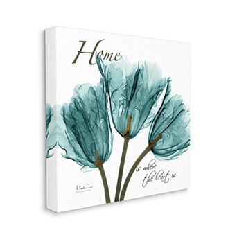 Stupell Home Decor Home Blue Tulips Canvas Wall Art