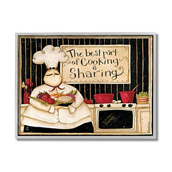 Stupell Home Decor Cooking Sharing Kitchen Framed Wall Art