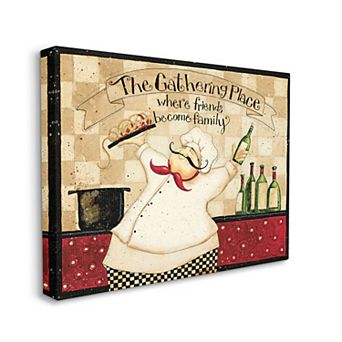 Stupell Home Decor The Gathering Place Kitchen Canvas Wall Art