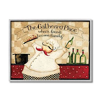 Stupell Home Decor The Gathering Place Kitchen Framed Wall Art