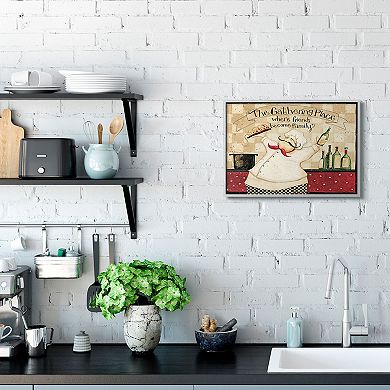 Stupell Home Decor The Gathering Place Kitchen Framed Wall Art