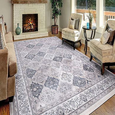 Concord Global Kashan Panel Area Rug