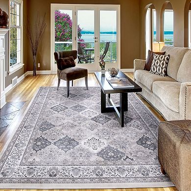 Concord Global Kashan Panel Area Rug