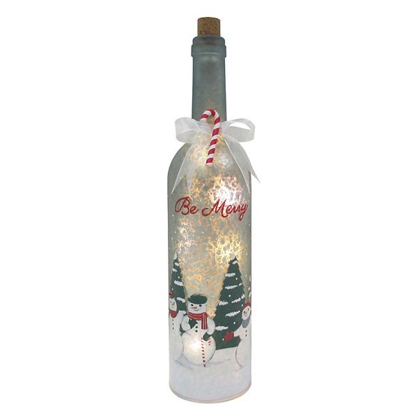 St. Nicholas Square® Light-Up Wine Bottle Christmas Table Decor