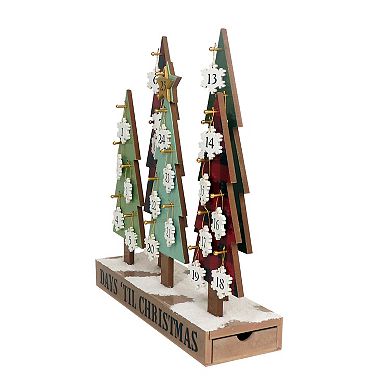 St. Nicholas Square Christmas Tree Advent Calendar Table Decor