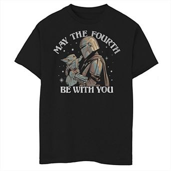 Boys 8-20 Star Wars May The Fourth Be With You Side Profile Portrait Graphic Tee