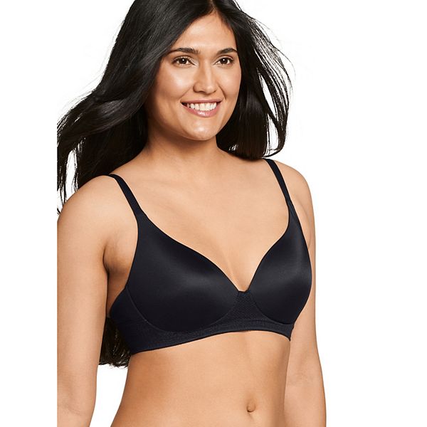 Jockey Women's Bra Forever Fit Mid Impact Molded Cup Active Bra, Black, S  at  Women's Clothing store
