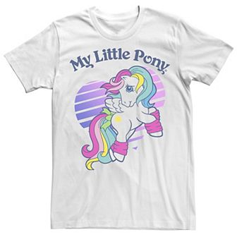 Men's My Little Pony Pegasus Striped Heart Portrait Tee