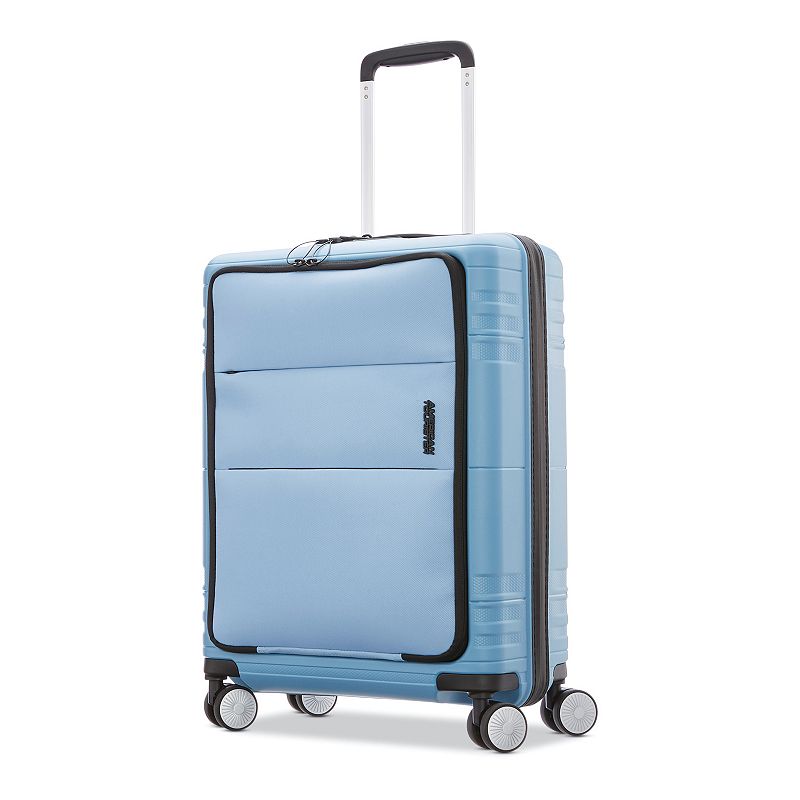 American Tourister Apex DLX 20-Inch Spinner Carry-On Luggage, Blue, 20 Carr