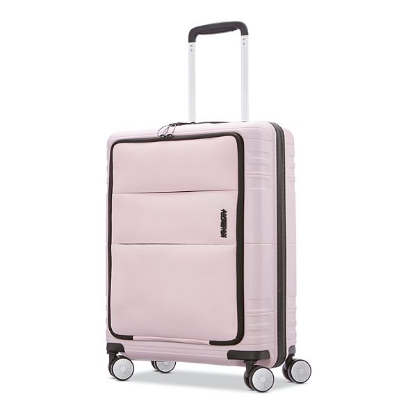 American Tourister Apex 20-in Hybrid Hardside Compact Carry-on Spinner Luggage, Pink
