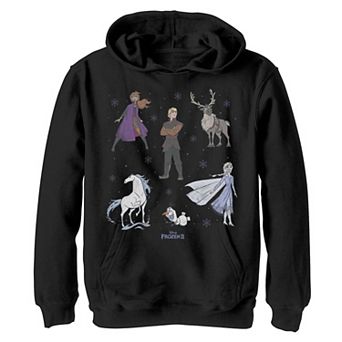 Disney's Frozen 2 Boys 8-20 Cast Group Shot Poster Hoodie
