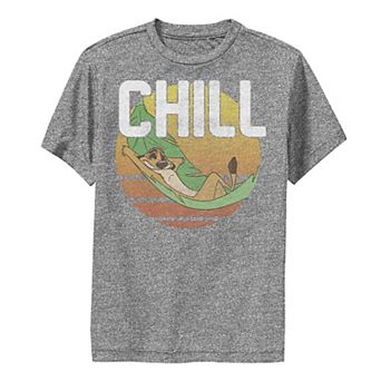 Disney's Lion King Boys 6-20 Timon Chill Leaf Hammock Vintage Graphic Tee