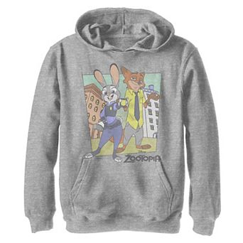 Boys 8-20 Disney Zootopia Faded Duo Portrait Hoodie