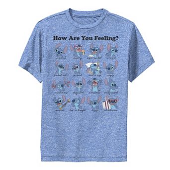 Disney's Lilo & Stitch Boys 8-20 How Are You Feeling? Chart Graphic Tee