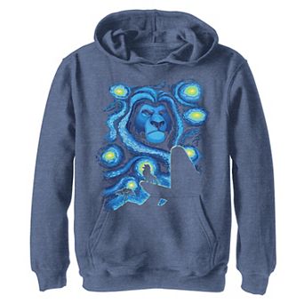 Boys 8-20 Disney Lion King Mufasa Starry Night Pride Rock Hoodie