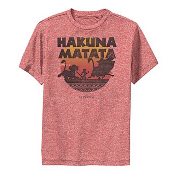 Disney's The Lion King Boys 8-20 Hakuna Matata Sunset Silhouette Poster Graphic Tee