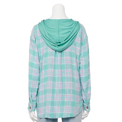 【KOOLOSET】Mont hooded checkered shirt amm07294_black_xl?w=537&qlt=