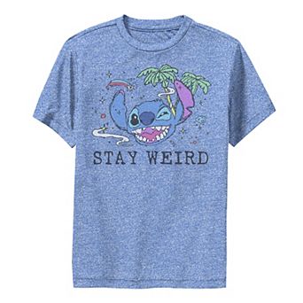 Disney's Lilo & Stitch Boys 8-20 Stay Weird Collage Tee