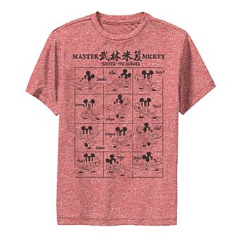 Disney's Mickey Mouse Boys 8-20 Mickey Year Of The Mouse Kung-Fu Scroll Graphic Tee