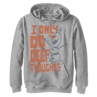 Disney's Frozen 2 Boys 8-20 Olaf Only Do Deep Thoughts Hoodie