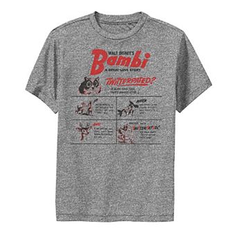 Disney's Bambi Boys 8-20 A Great Love Story Graphic Tee