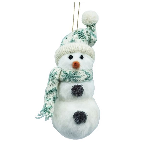 St. Nicholas Square® Fuzzy Snowman Christmas Ornament