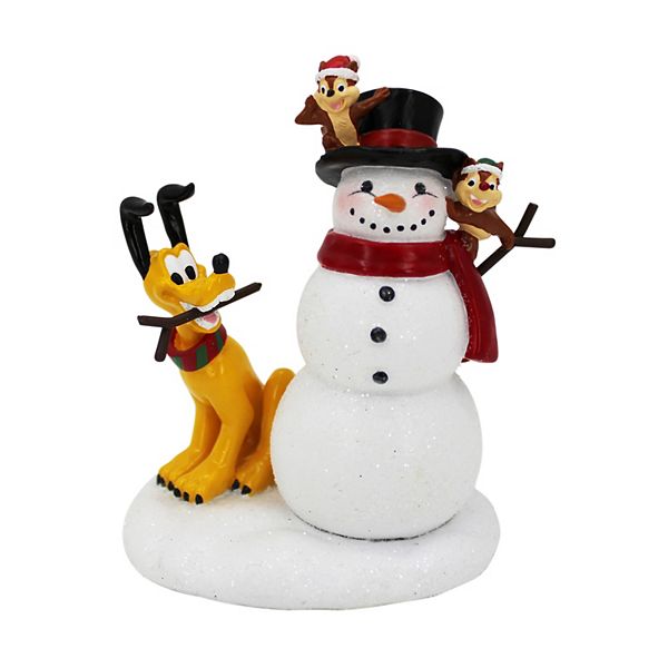 Disney Mickey Mouse Pluto And Chip Dale Snowman Table Decor By St Nicholas Square