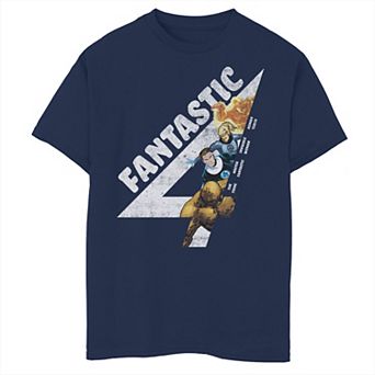 Boys 6-20 Marvel Fantastic Four Group Shot Logo Fill Graphic Tee