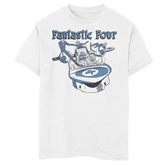 Boys 8-20 Marvel Fantastic Four Group Shot Fantasticar Graphic Tee