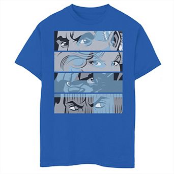 Boys 6-20 Marvel Fantastic Four Group Shot Eyes Panel Graphic Tee