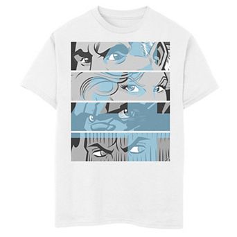 Boys 6-20 Marvel Fantastic Four Group Shot Eyes Panel Graphic Tee