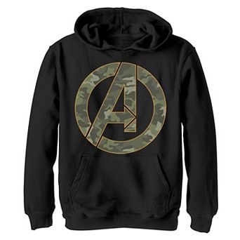 Boys 8-20 Marvel The Avengers Camouflage Fill Logo Hoodie