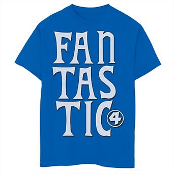 Boys 8-20 Marvel Fantastic Four Triple Stacked Text Graphic Tee